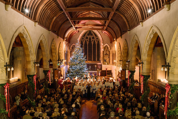 Inside Bradfield Carol Service