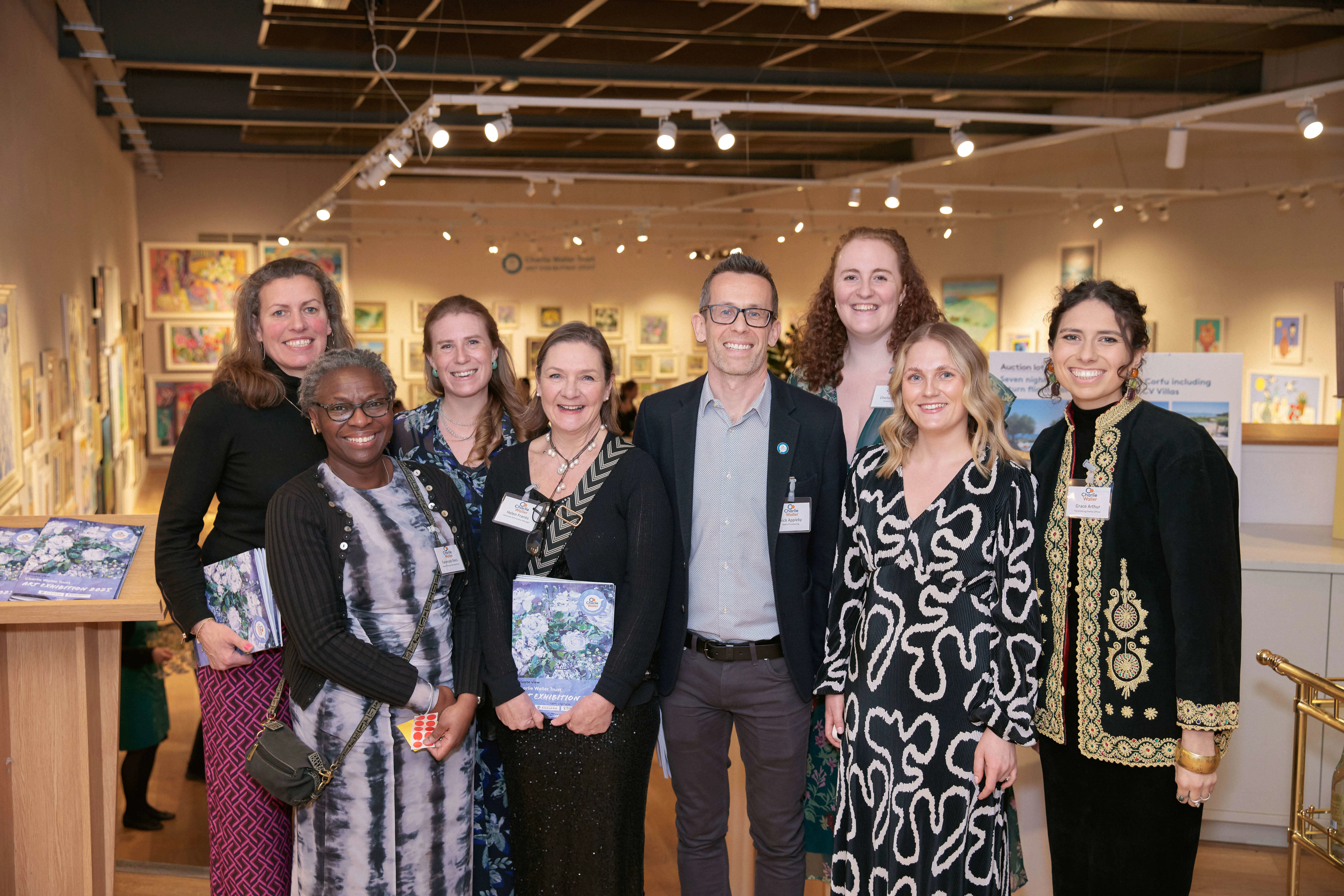 Charlie Waller Trust Staff at the art event
