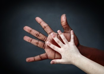 Adult and child's hands