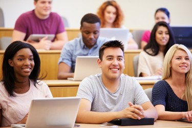 Group of students in a lecture 