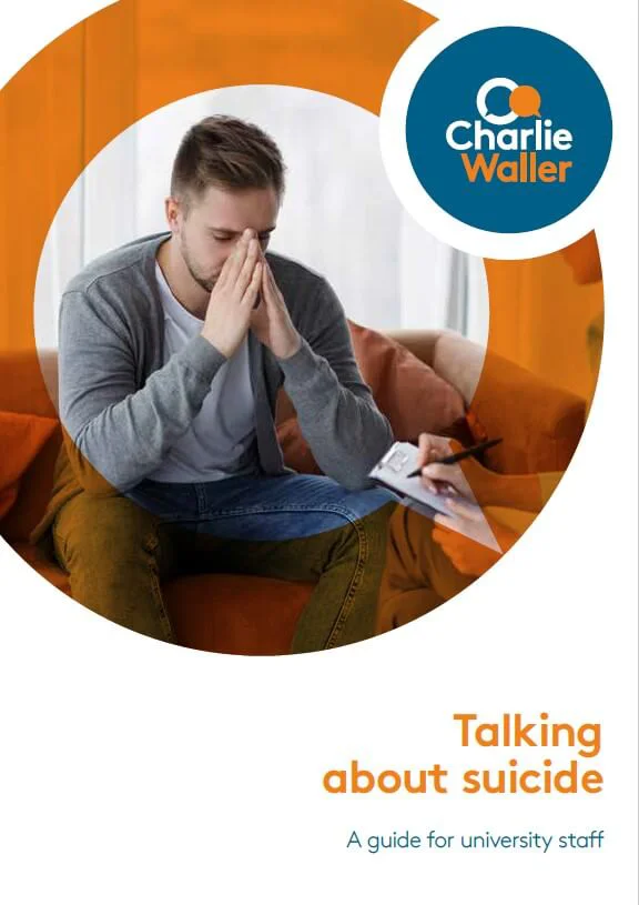 Talking about suicide Uni Staff Guide Front Cover Talking about suicide Uni Staff Guide Front Cover