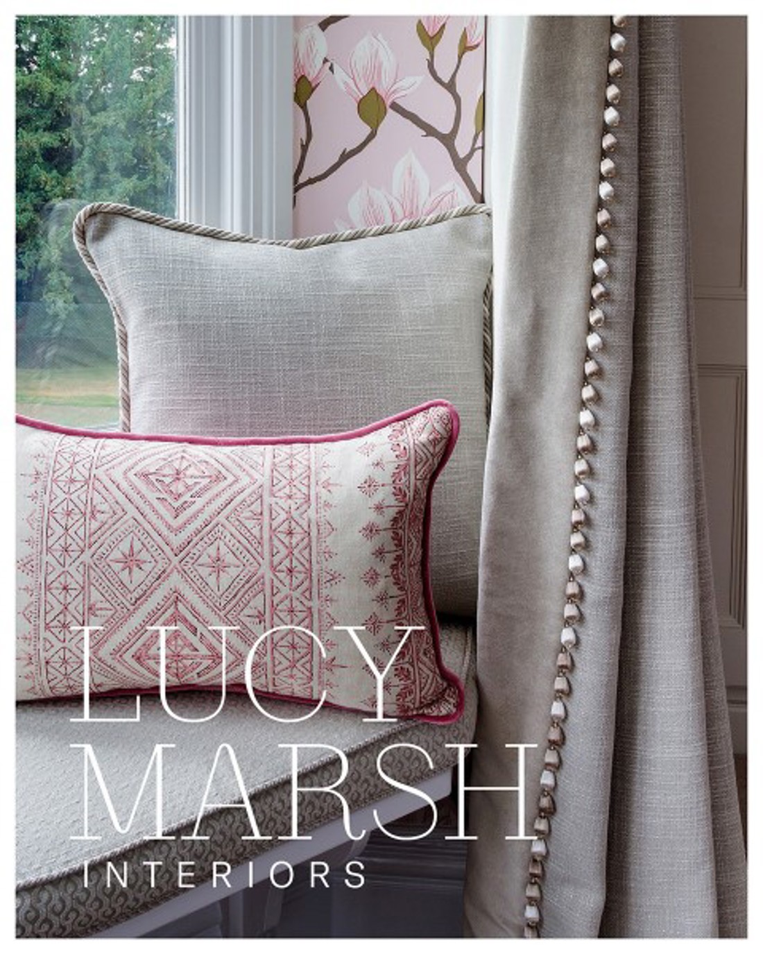 Lucy Marsh Interiors Cushions in window
