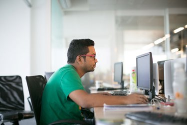 Man At Desk