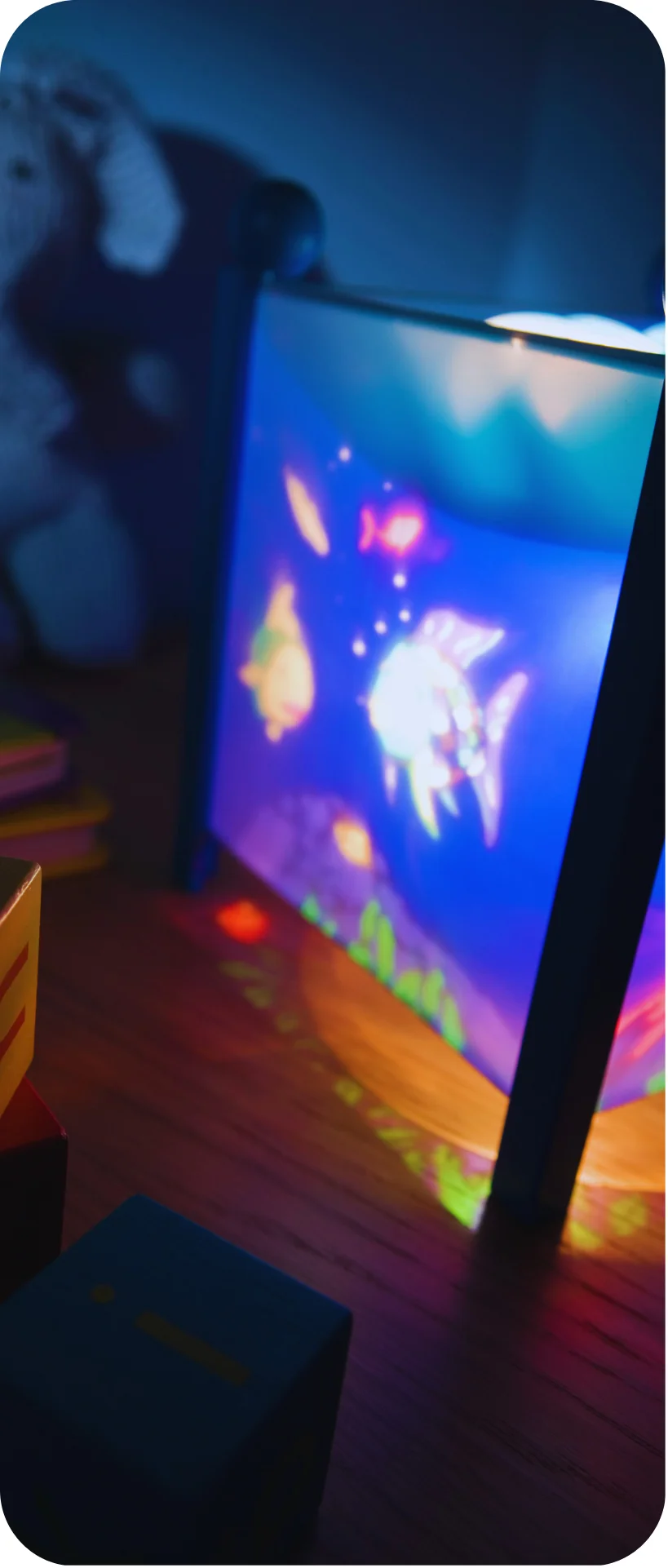 nightlight with fish pattern
