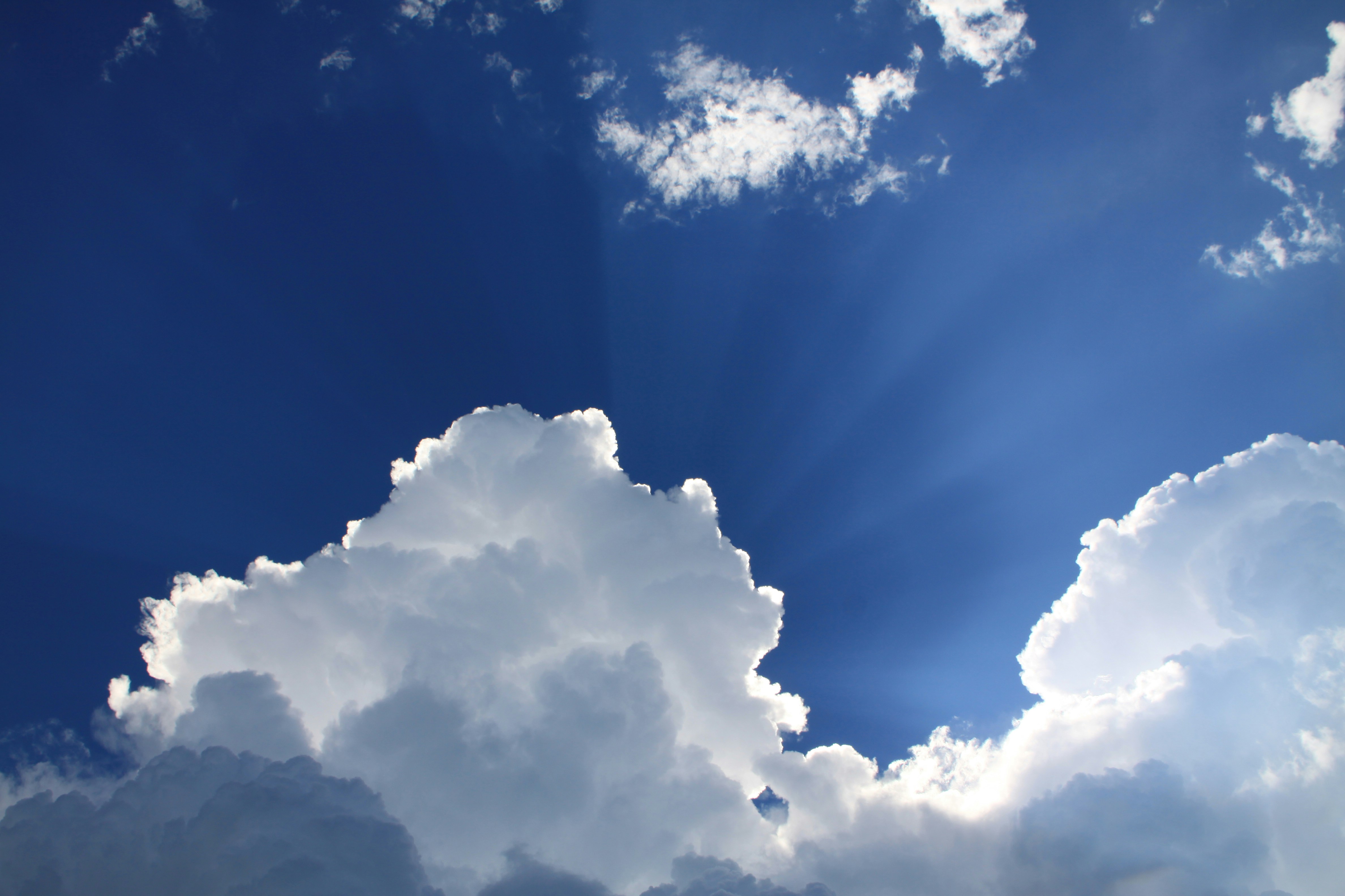 Clouds in a blue sky