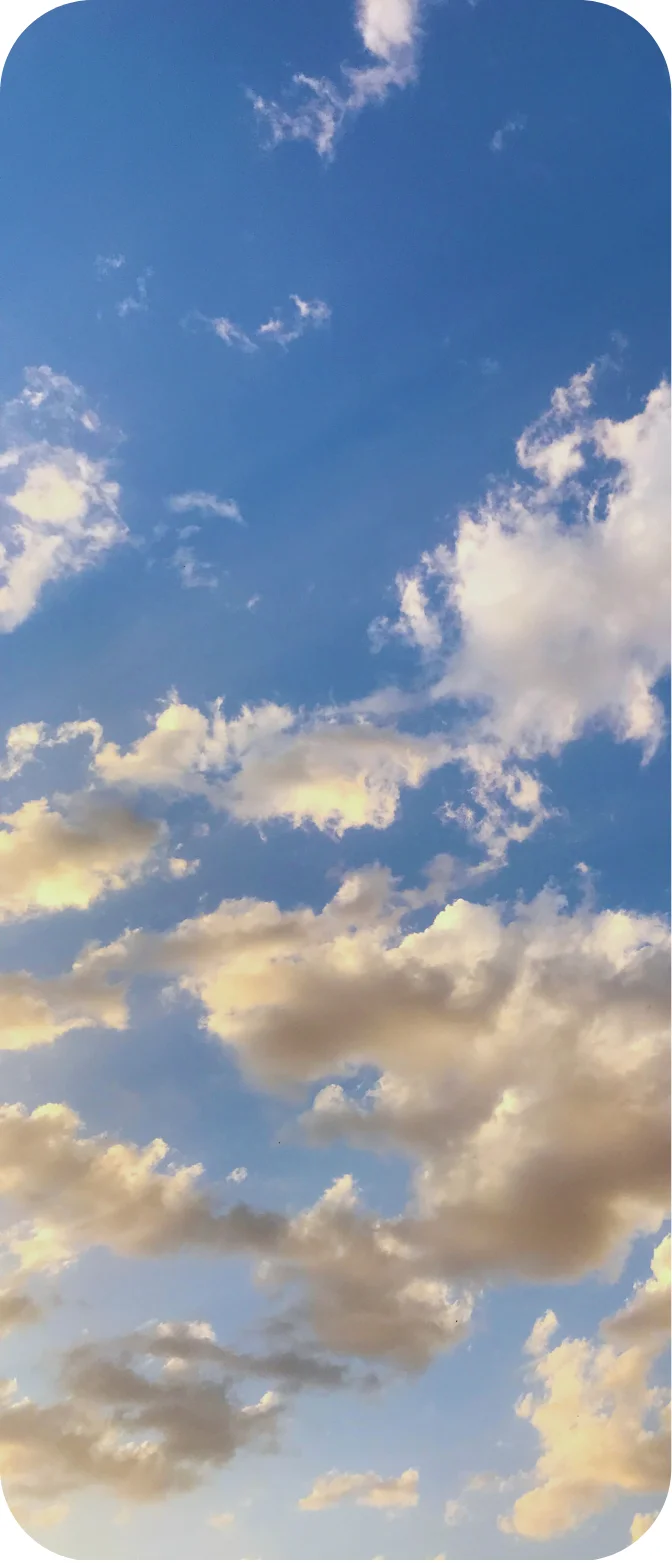 clouds in a blue sky