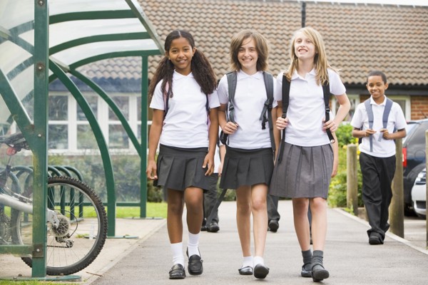 Junior School Children Leaving School