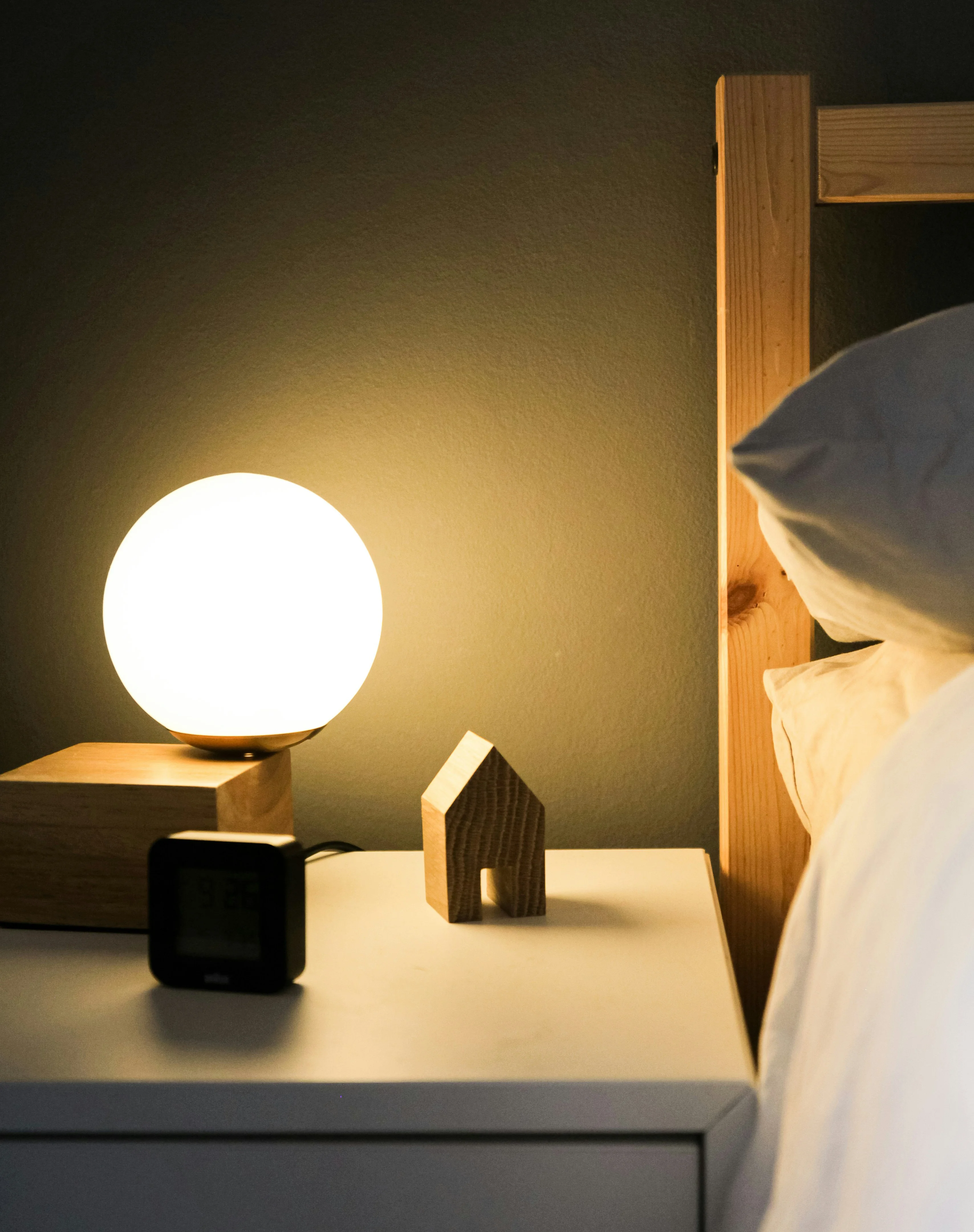 Bed And Nightstand
