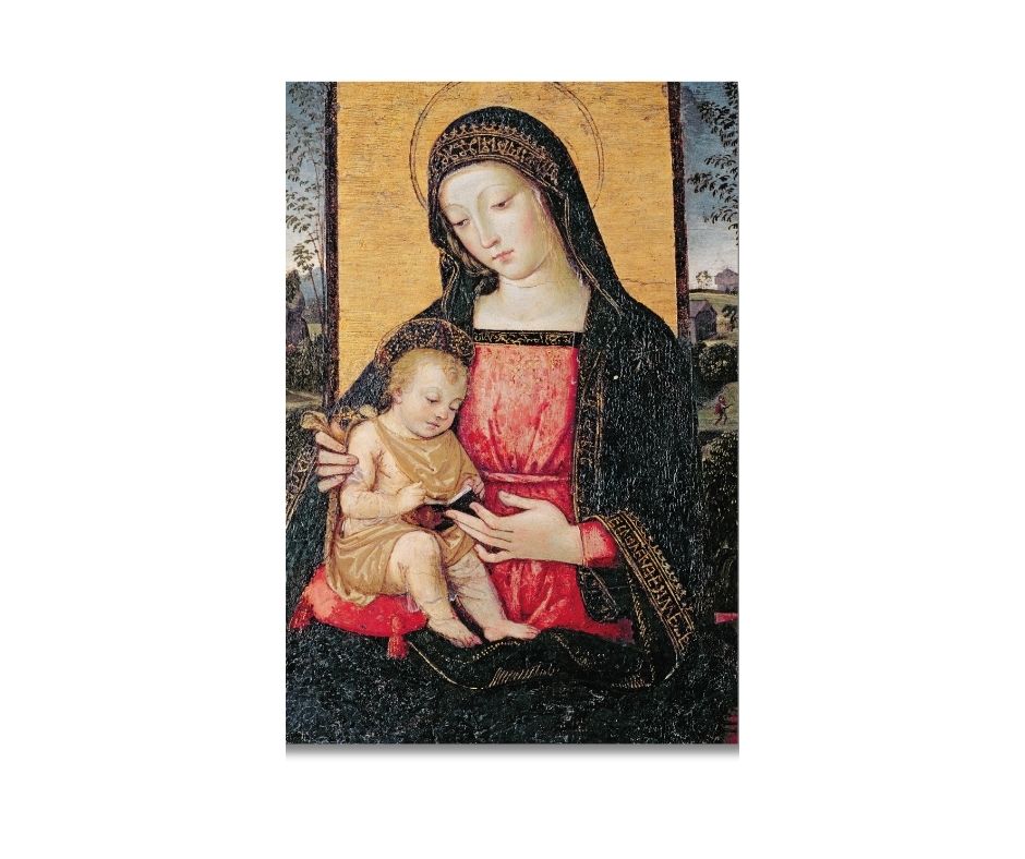 Madonna and Child Christmas Card