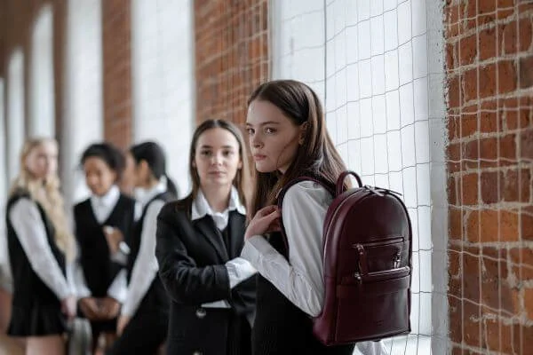 Teenage Girls Looking At The Camera