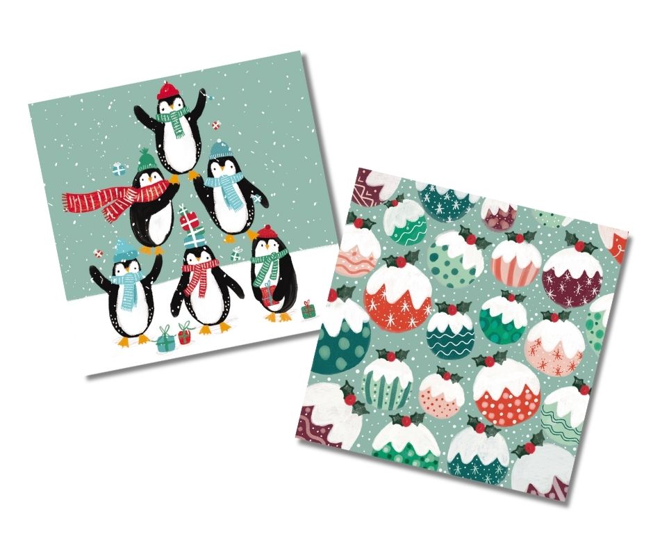 2 pack of Christmas cards